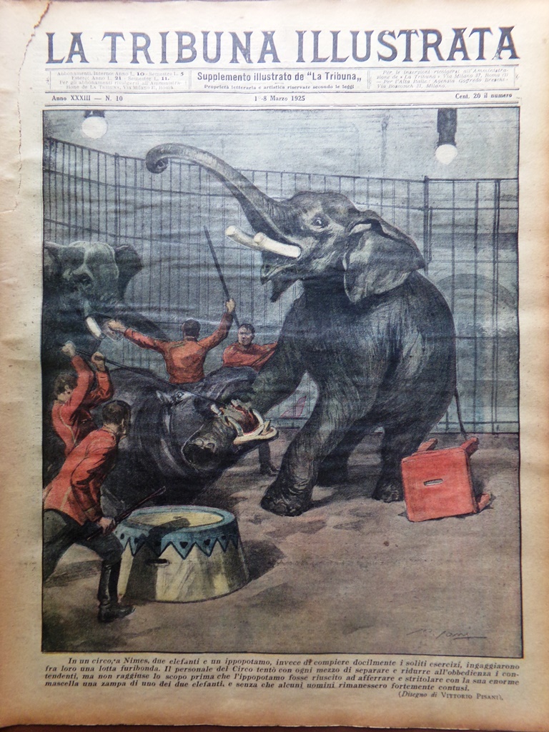 La Tribuna Illustrata 1 Marzo 1925 Museo San Pietro Caduti …