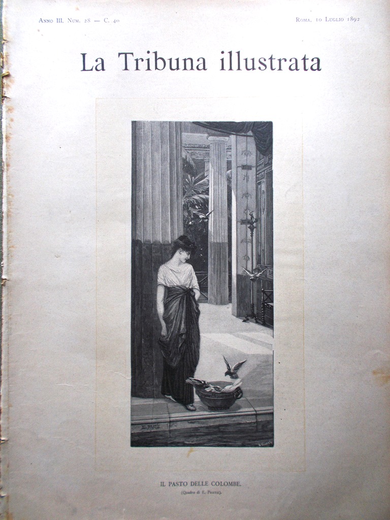 La Tribuna Illustrata 10 Luglio 1892 Lido di Venezia Bonelli …