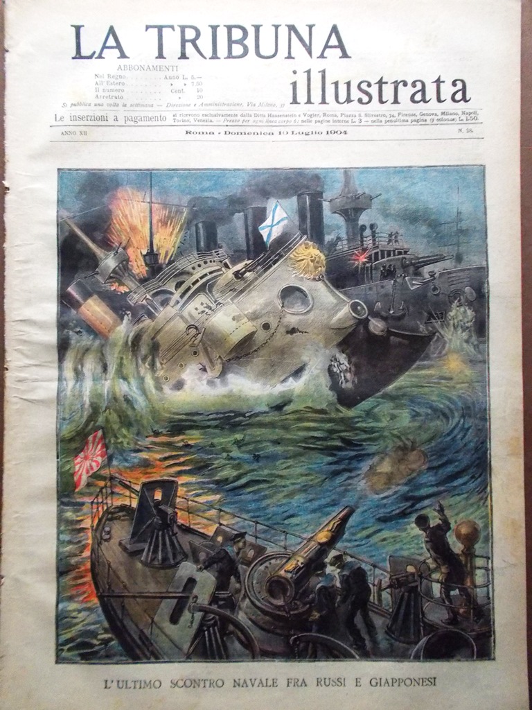 La Tribuna Illustrata 10 Luglio 1904 Taranto Saint Louis Guerra …