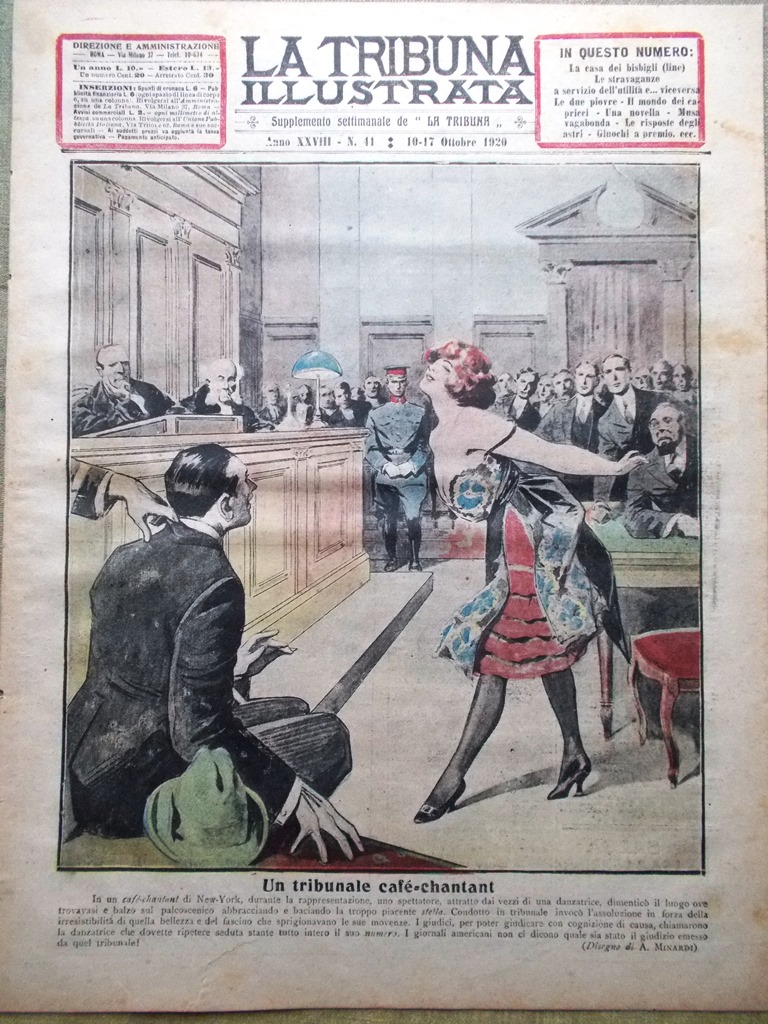 La Tribuna Illustrata 10 Ottobre 1920 Harding e Cox Presidenza …