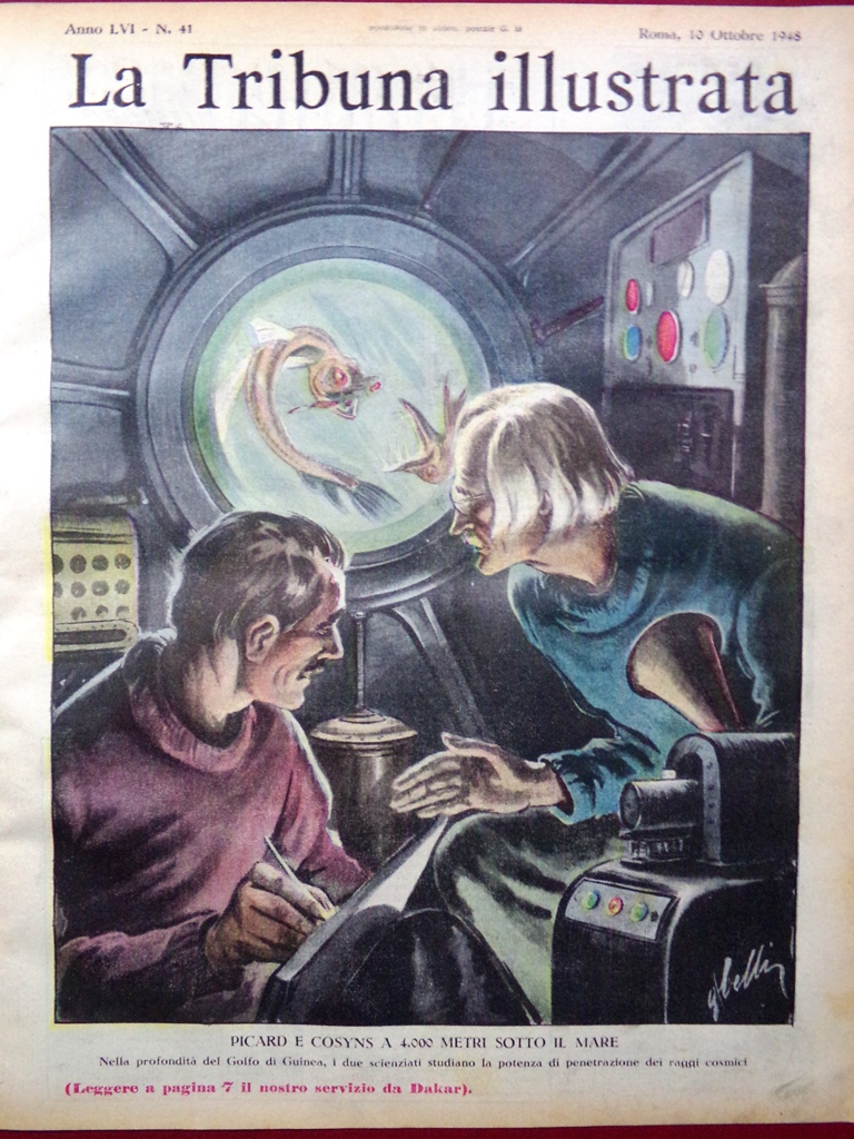 La Tribuna Illustrata 10 Ottobre 1948 Piccard Cosyns Hitler Barboni …