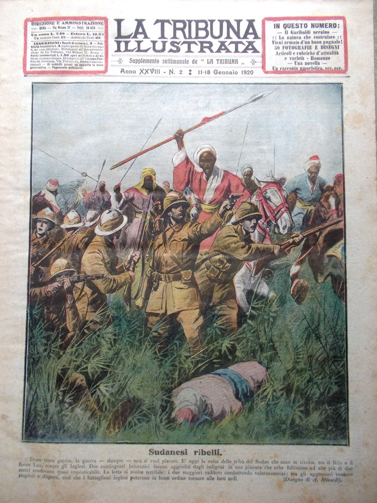 La Tribuna Illustrata 11 Gennaio 1920 Simon Petliura Rivolta Sudan …