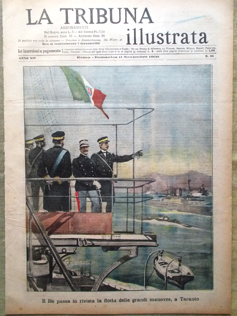 La Tribuna Illustrata 11 Novembre 1906 Nobel Golgi Ercolano Caetani …