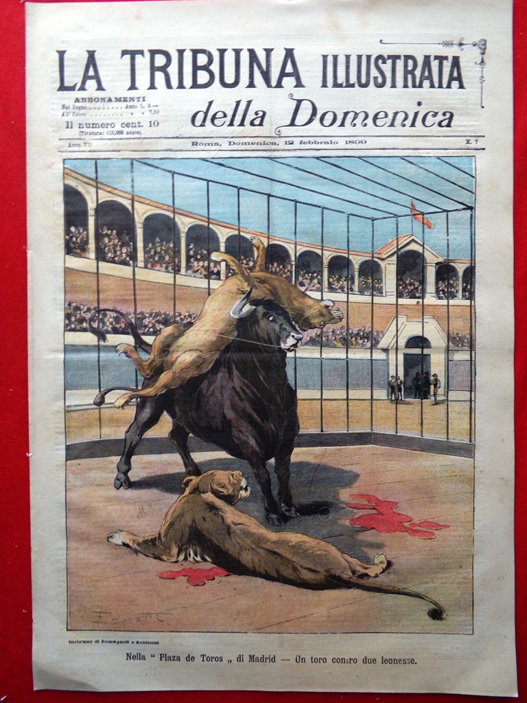 La Tribuna Illustrata 12 Febbraio 1899 Negus Menelik Longo Ustica …