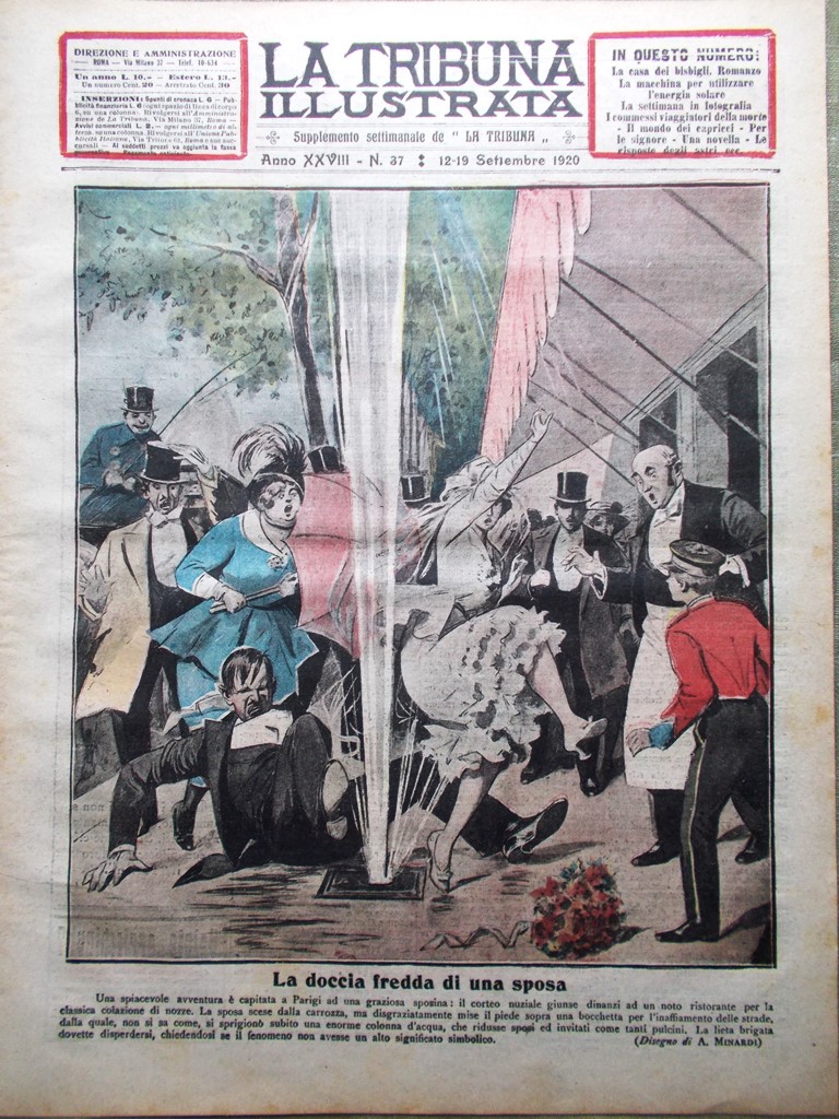 La Tribuna Illustrata 12 Settembre 1920 Energia Solare Sogno Kiel …