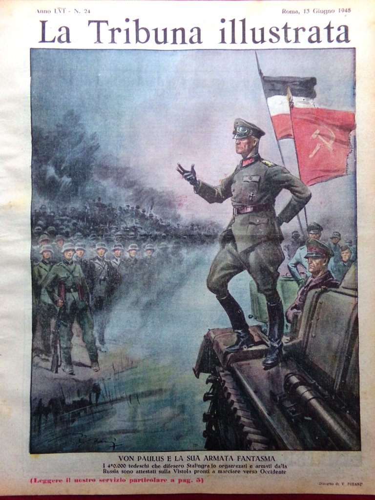 La Tribuna Illustrata 13 Giugno 1948 Paulus Hitler Stalin Donne …