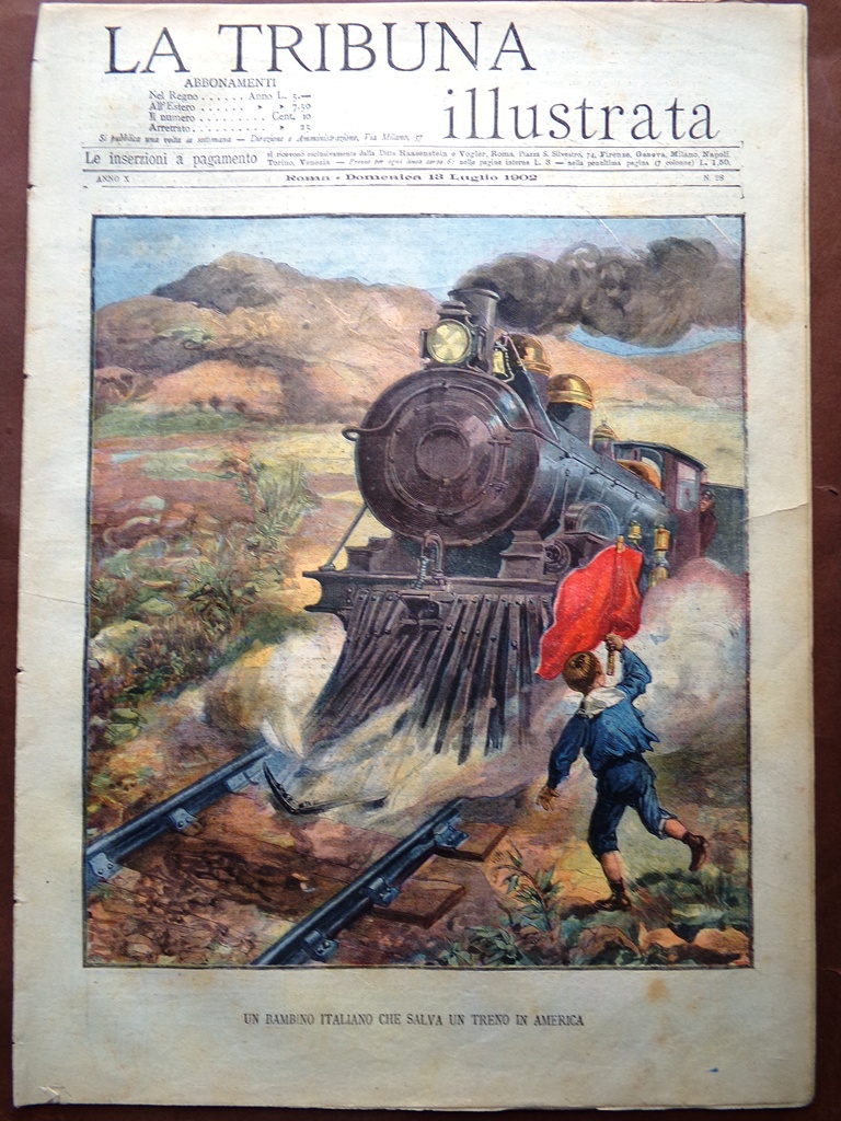La Tribuna Illustrata 13 Luglio 1902 Russia Rey Poligono Roma …