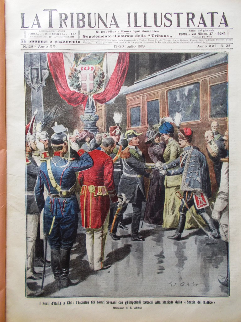 La Tribuna Illustrata 13 Luglio 1913 Giovanna Savoia Ettangi Sovrani …