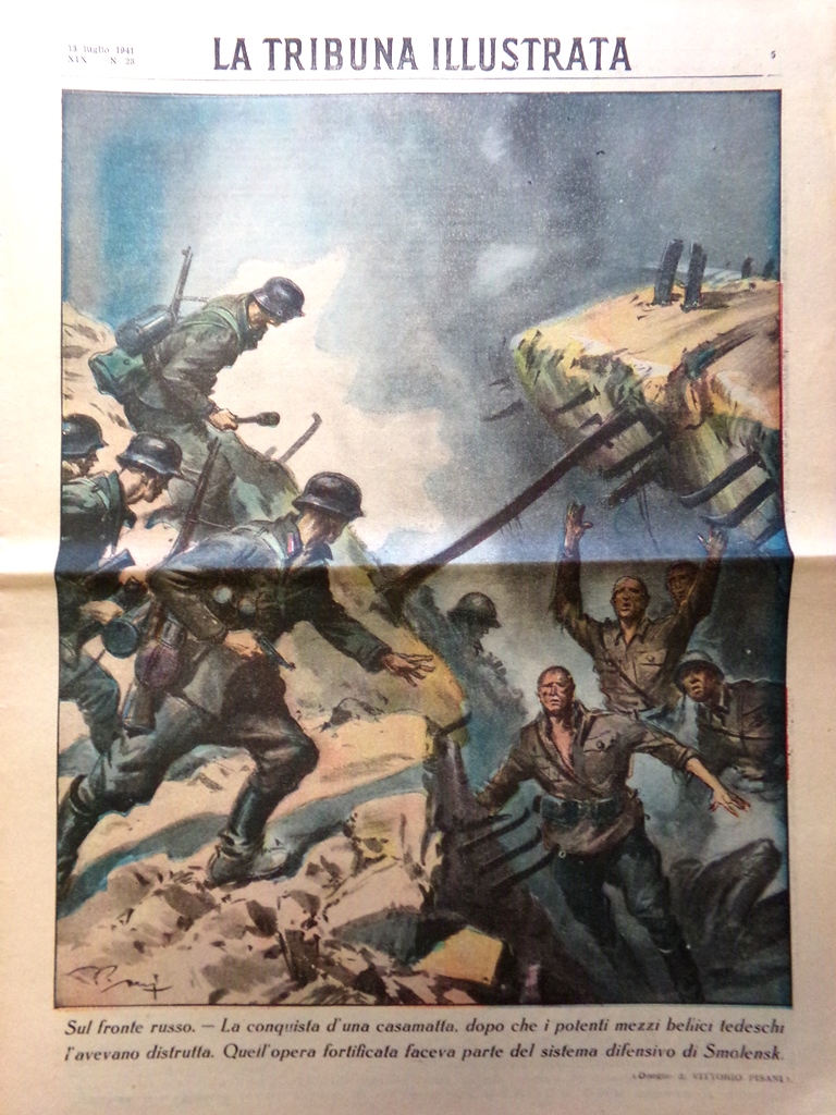 La Tribuna Illustrata 13 Luglio 1941 WW2 Russia Disfatta Bartolomeo …
