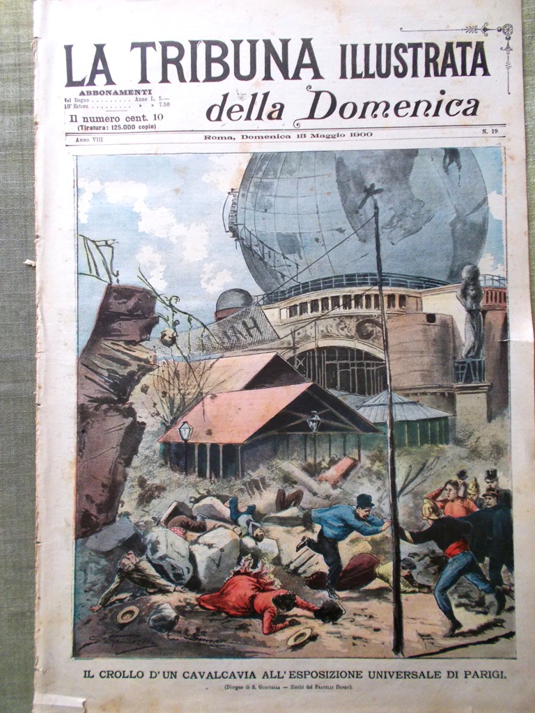 La Tribuna Illustrata 13 Maggio 1900 Telefono Graham Bell Pilotto …