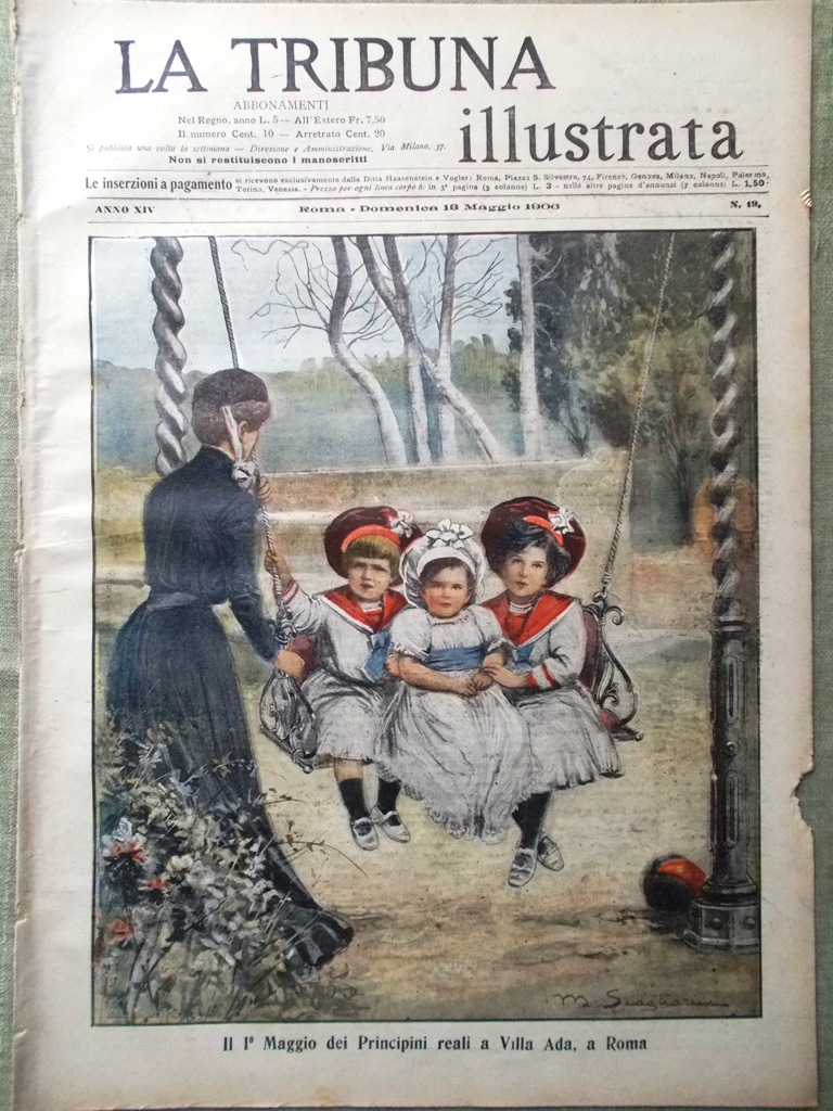 La Tribuna Illustrata 13 Maggio 1906 Pergolesi Feste di Milano …