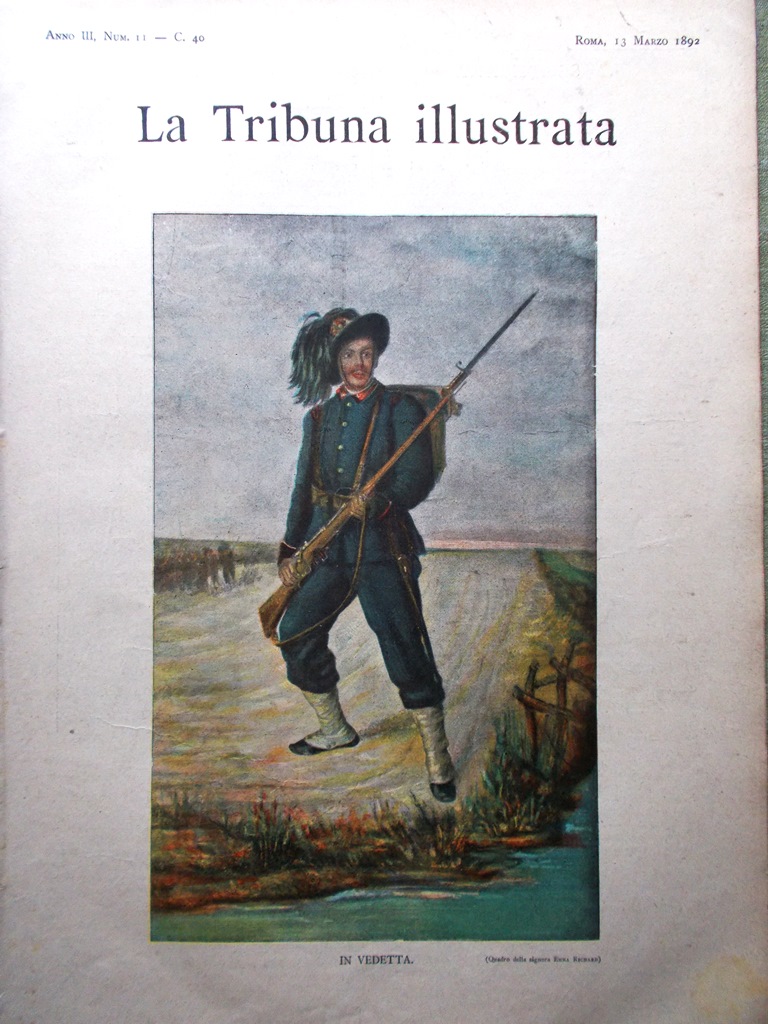 La Tribuna Illustrata 13 Marzo 1892 Tolstoi Bulgaria Plovdiv Baratieri …