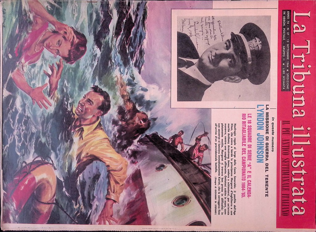 La Tribuna Illustrata 13 Settembre 1964 Naufragio Costa Smeralda serie …