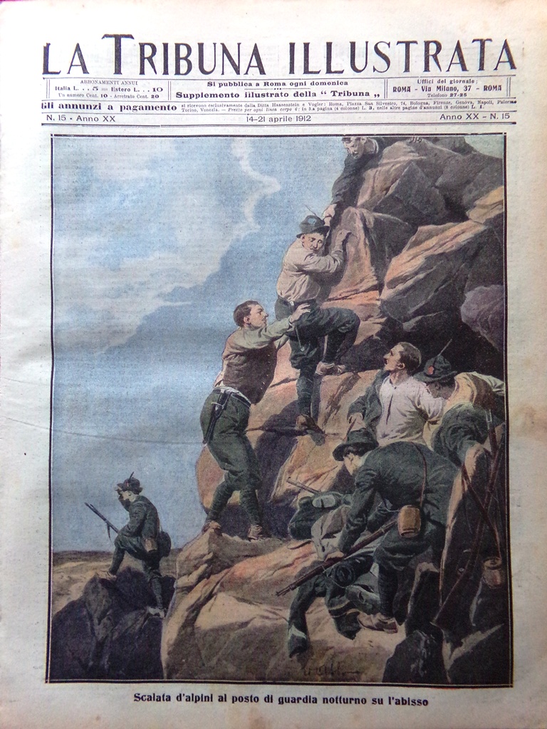 La Tribuna Illustrata 14 Aprile 1912 Pompei Favella Aldobrandini Gibilterra …