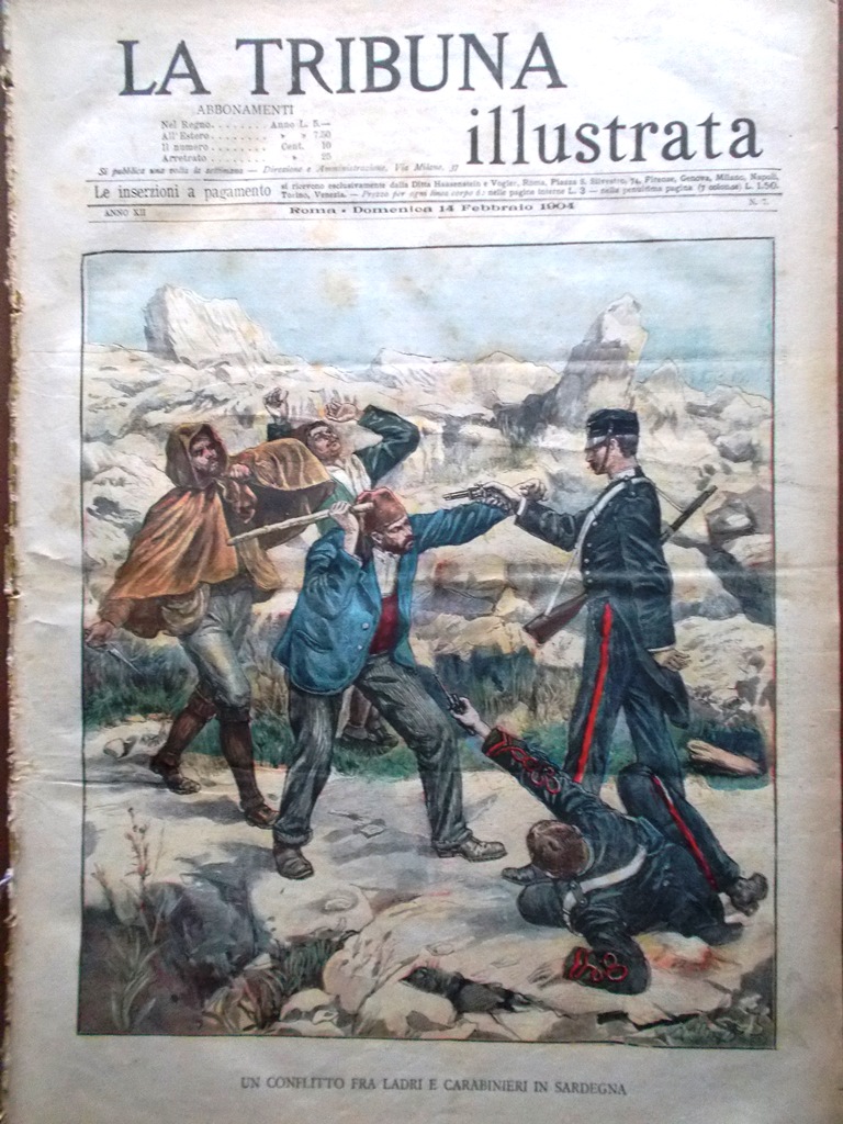 La Tribuna Illustrata 14 Febbraio 1904 Incendio Biblioteca Torino Davos …