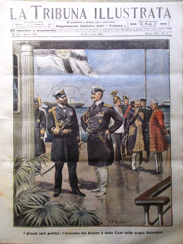 La Tribuna Illustrata 14 Luglio 1912 Schwaben Aeron Hussard Marinelli …