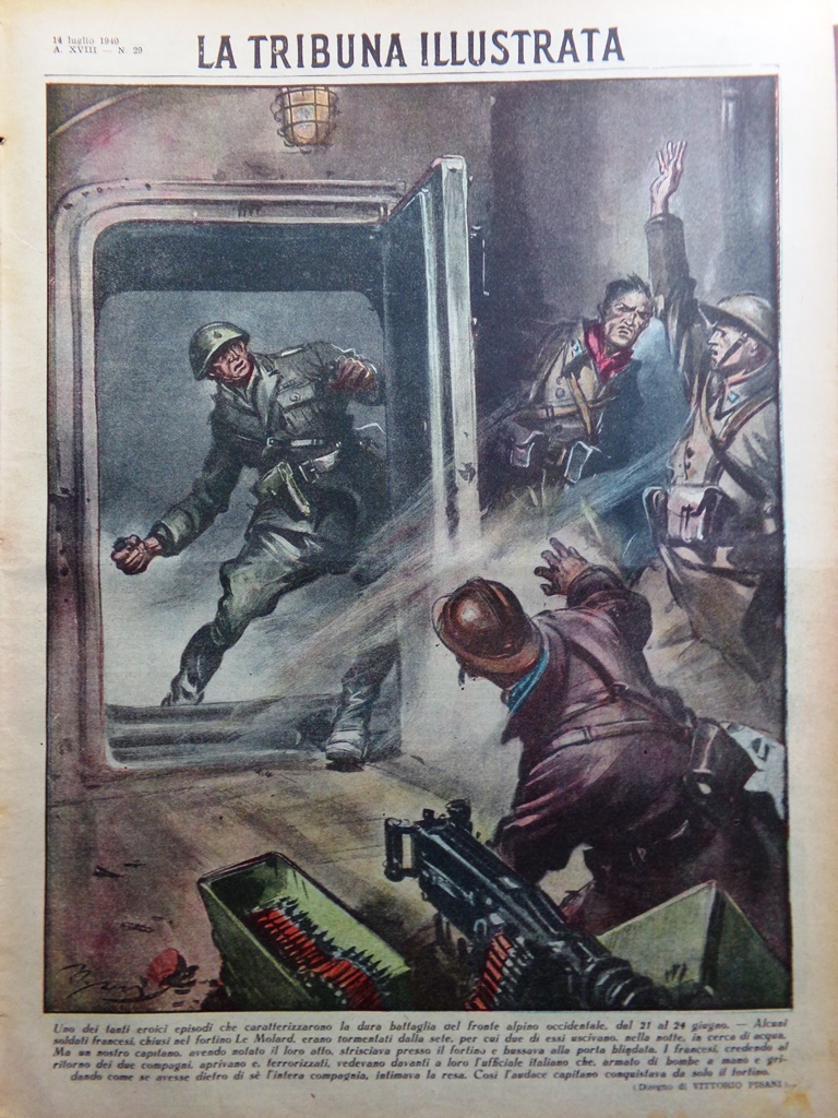 La Tribuna Illustrata 14 Luglio 1940 WW2 Morte Italo Balbo …