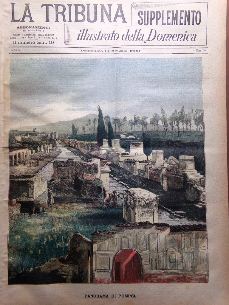 La Tribuna Illustrata 14 Maggio 1893 Panorama Pompei Duca York …