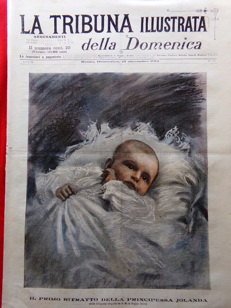 La Tribuna Illustrata 15 Dicembre 1901 Jolanda Savoia Sordomuti Carità …