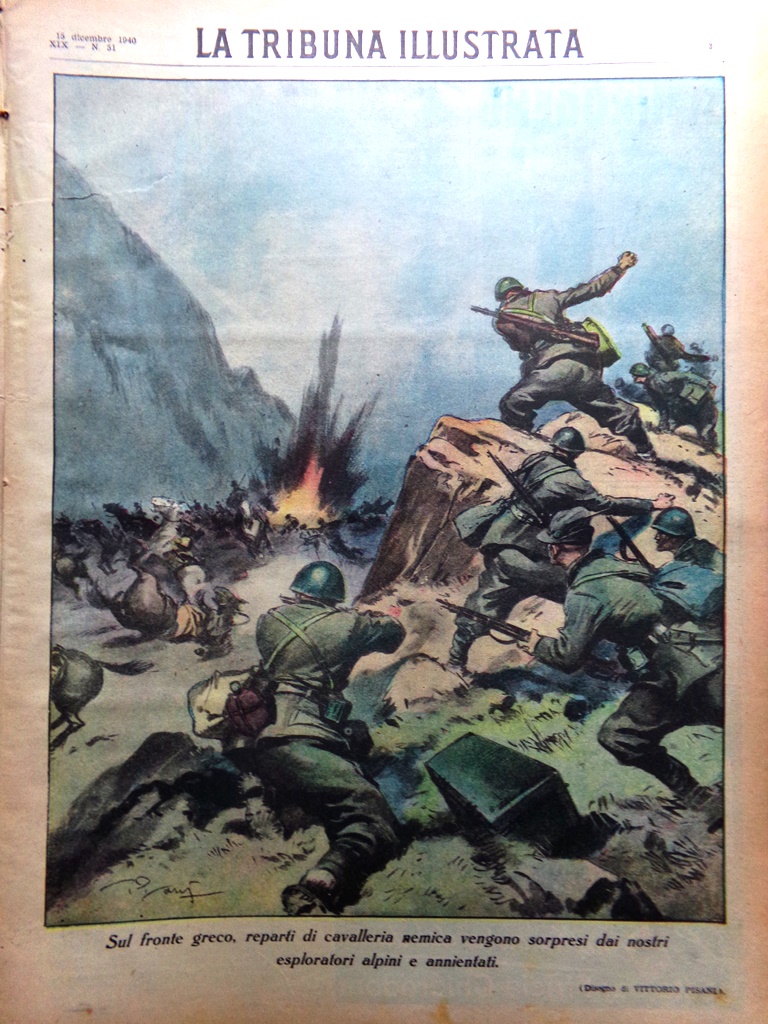 La Tribuna Illustrata 15 Dicembre 1940 WW2 Egeo Zafferano Attacco …