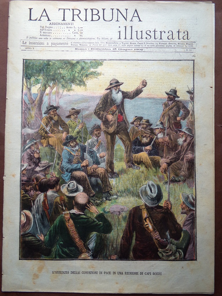 La Tribuna Illustrata 15 Giugno 1902 Spiritismo Genova Caprera Creta …