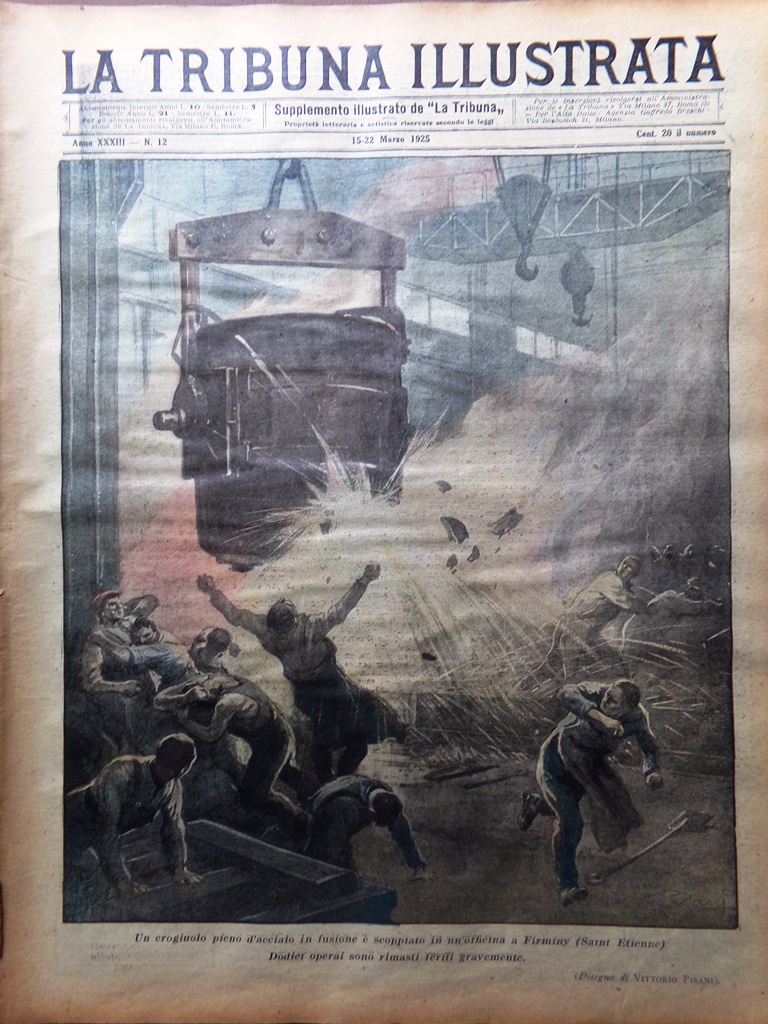 La Tribuna Illustrata 15 Marzo 1925 Tonin Baldissera Ebert Didattica …