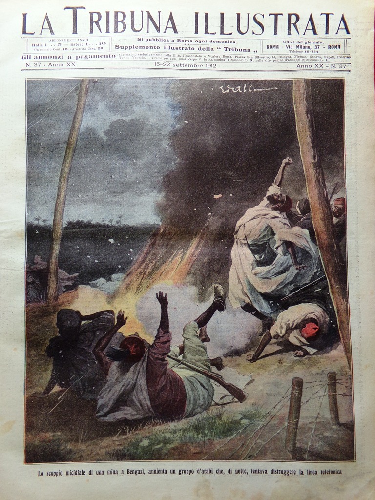 La Tribuna Illustrata 15 Settembre 1912 Piedigrotta Labouret Latham Mina …