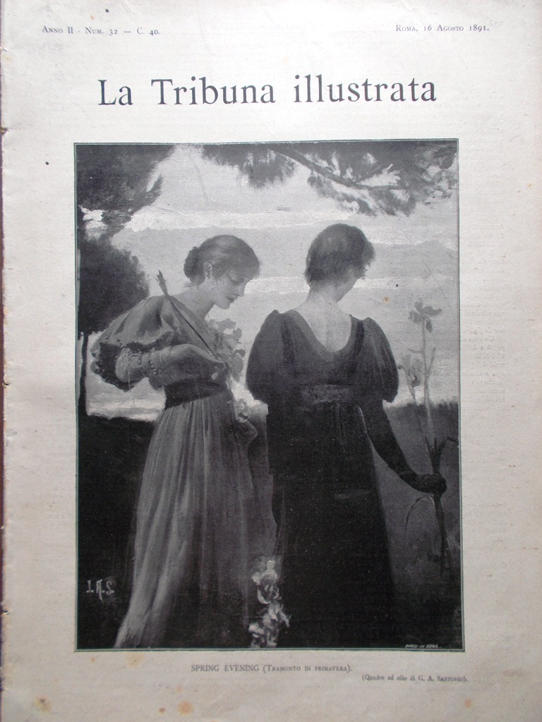 La Tribuna Illustrata 16 Agosto 1891 Augusto Vitu Mondovì Lapide …