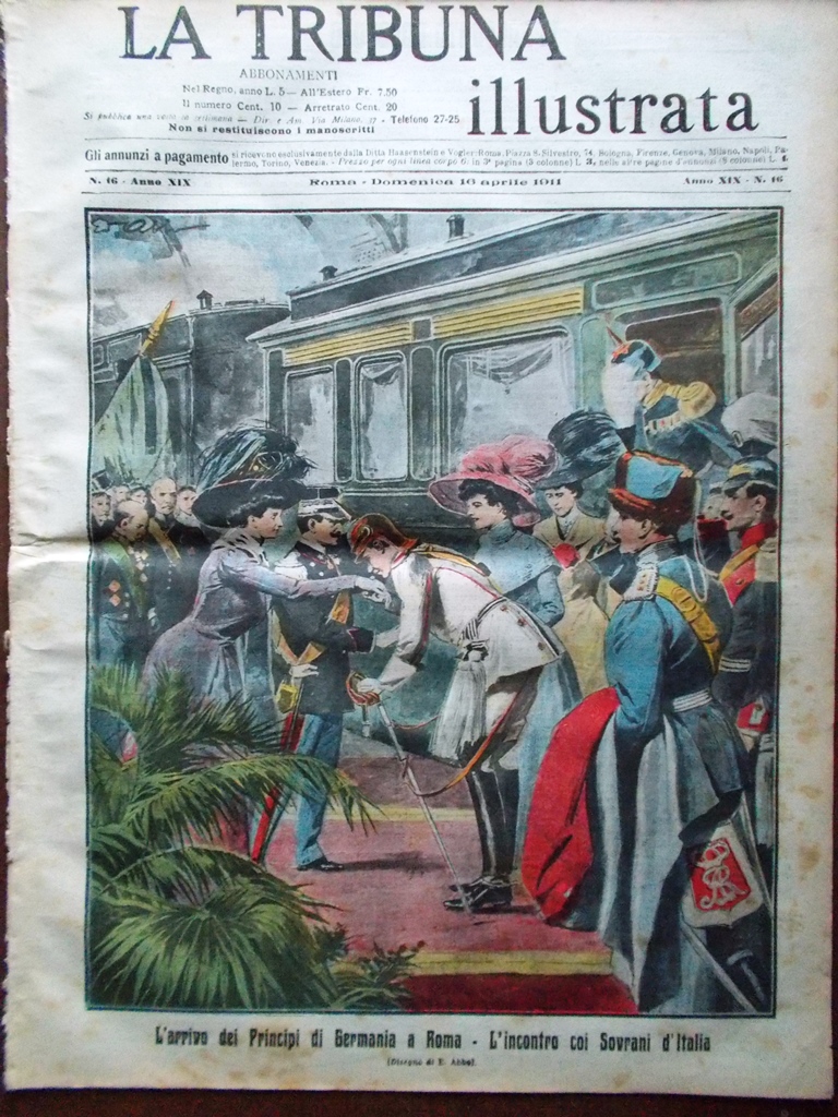 La Tribuna Illustrata 16 Aprile 1911 Principi Germania McVey Capponcina …