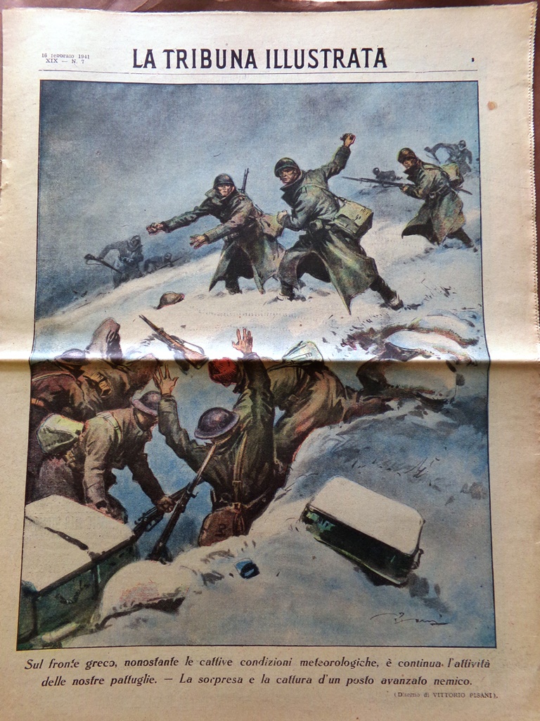 La Tribuna Illustrata 16 Febbraio 1941 WW2 Ciclismo Campi Amianto …