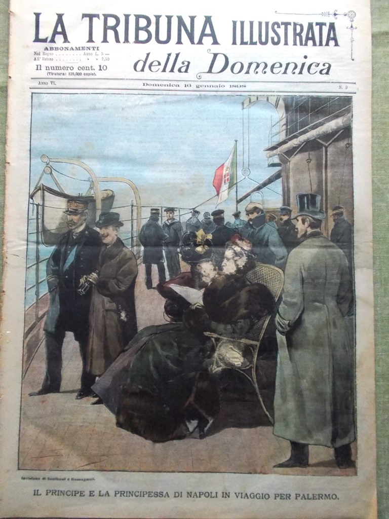 La Tribuna Illustrata 16 Gennaio 1898 Affare Dreyfus Sovrani Ciclismo …
