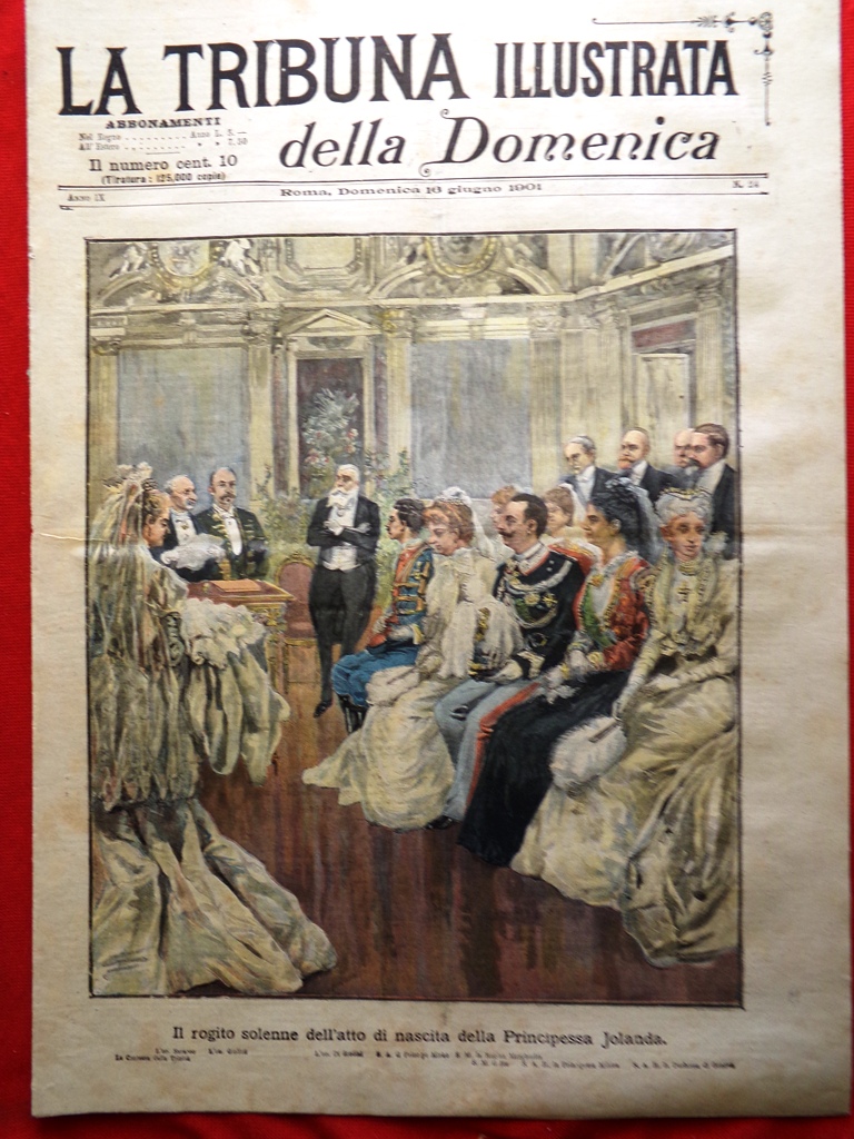 La Tribuna Illustrata 16 Giugno 1901 Ping Pong Jolanda Savoia …