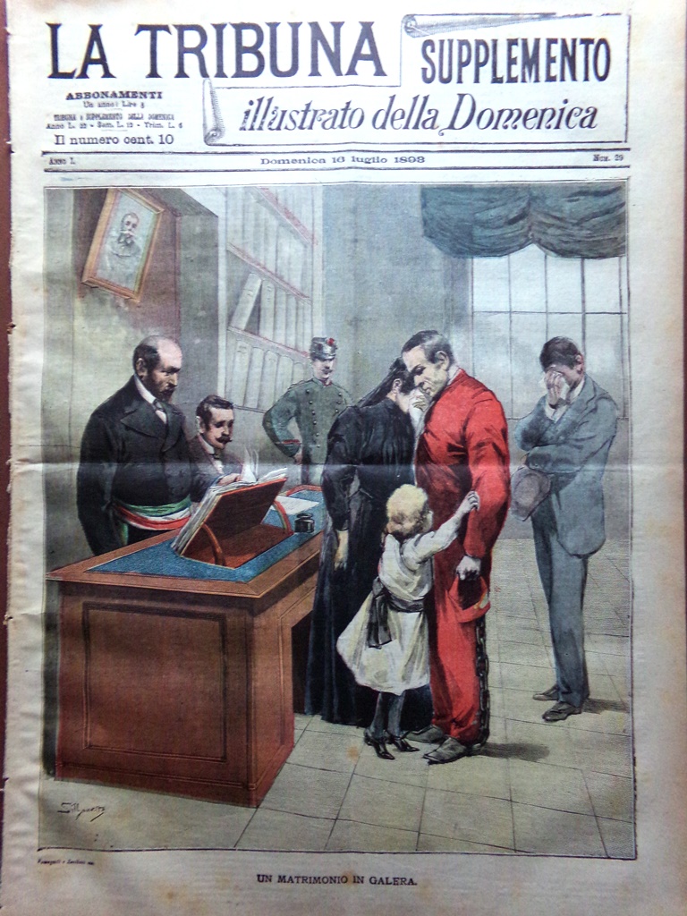 La Tribuna Illustrata 16 Luglio 1893 Omeopatia Hahnemann Guy Maupassant …