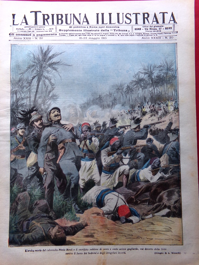 La Tribuna Illustrata 16 Maggio 1915 WW1 Quarto dei Mille …