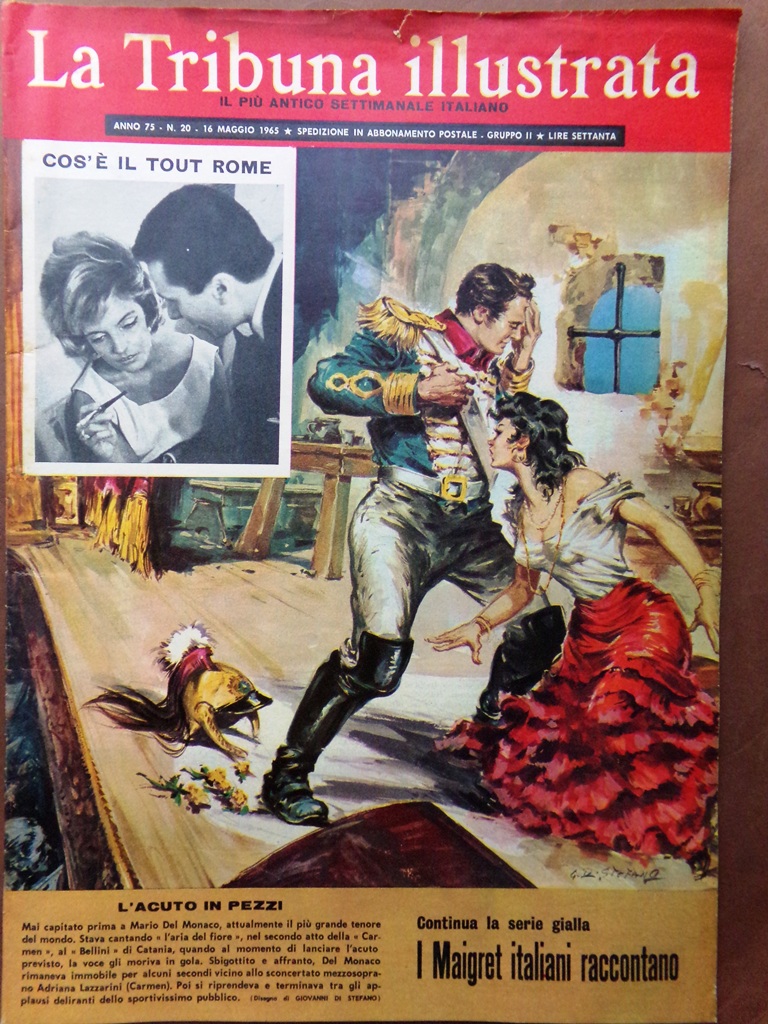 La Tribuna Illustrata 16 Maggio 1965 Nobile Del Monaco Pittori …