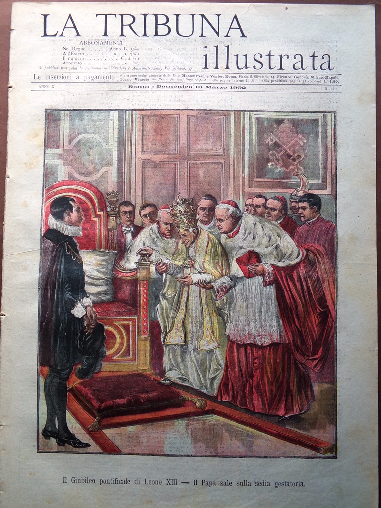 La Tribuna Illustrata 16 Marzo 1902 Tumulti Cassano Biancheri Pergamo …