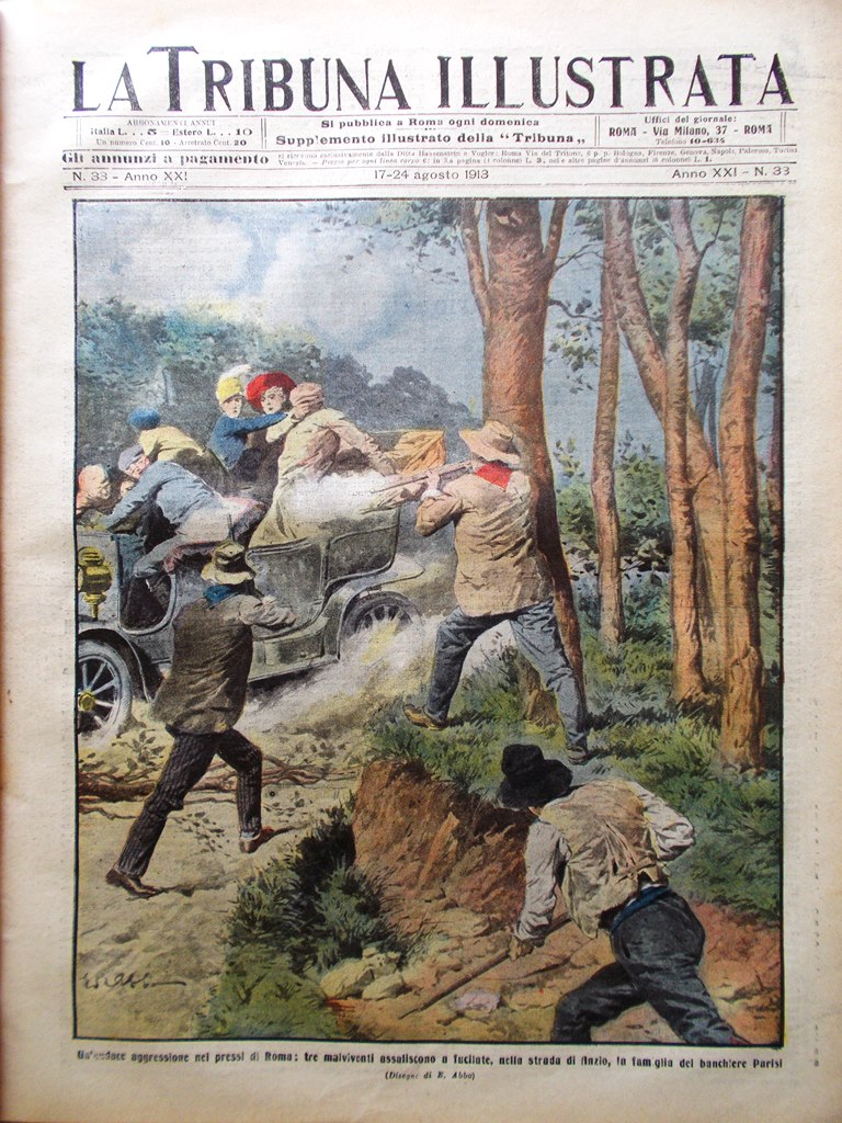 La Tribuna Illustrata 17 Agosto 1913 Ferdinando I Eleonora Tsana …