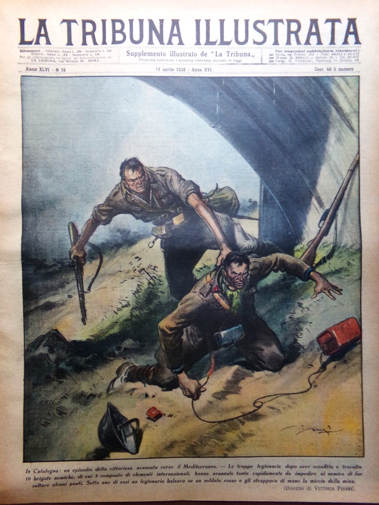 La Tribuna Illustrata 17 Aprile 1938 Macchina Verità Sassofono Minuti …