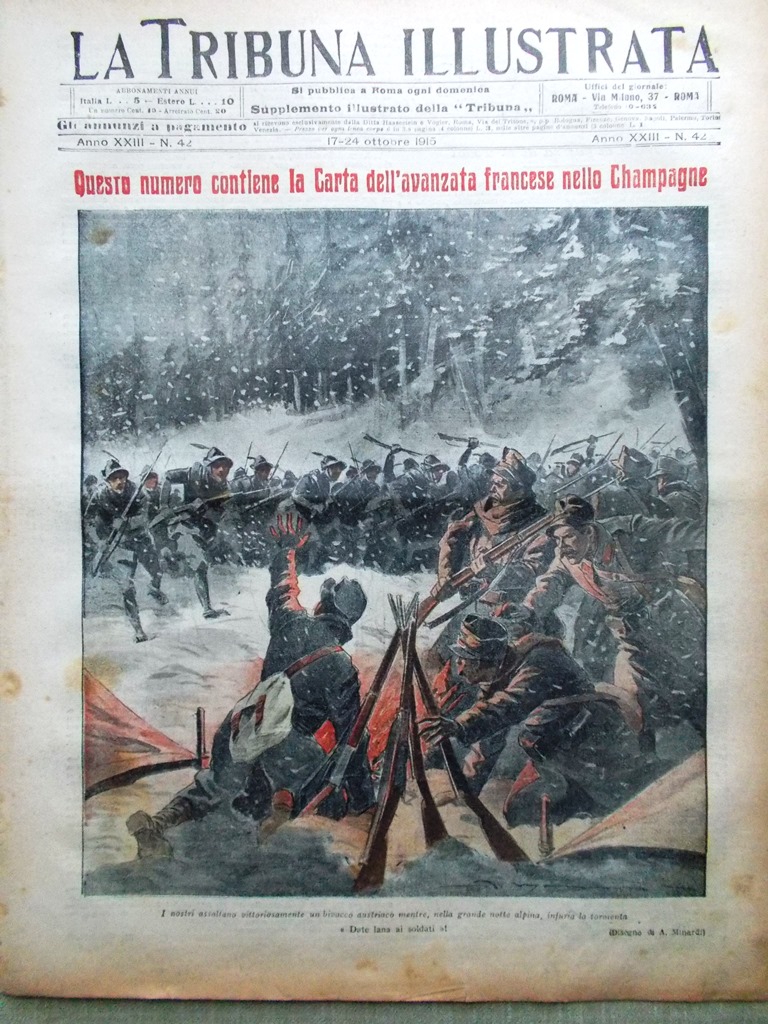 La Tribuna Illustrata 17 Ottobre 1915 WW1 Bulgaria Francia San …