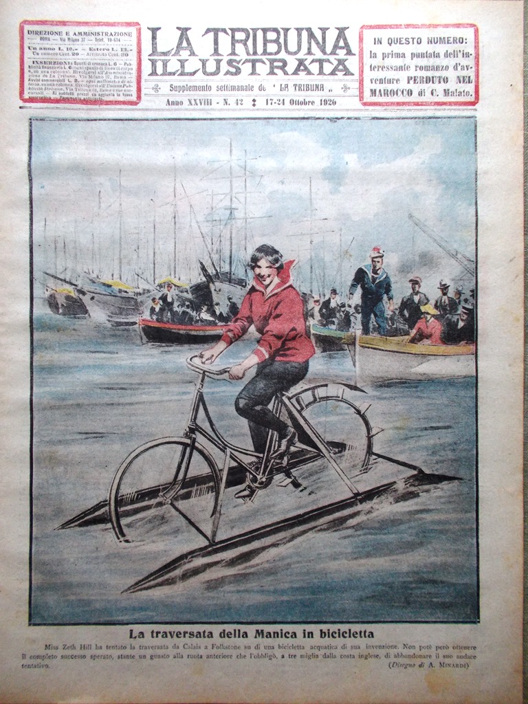 La Tribuna Illustrata 17 Ottobre 1920 Cinema Olimpici Nadi Verga …
