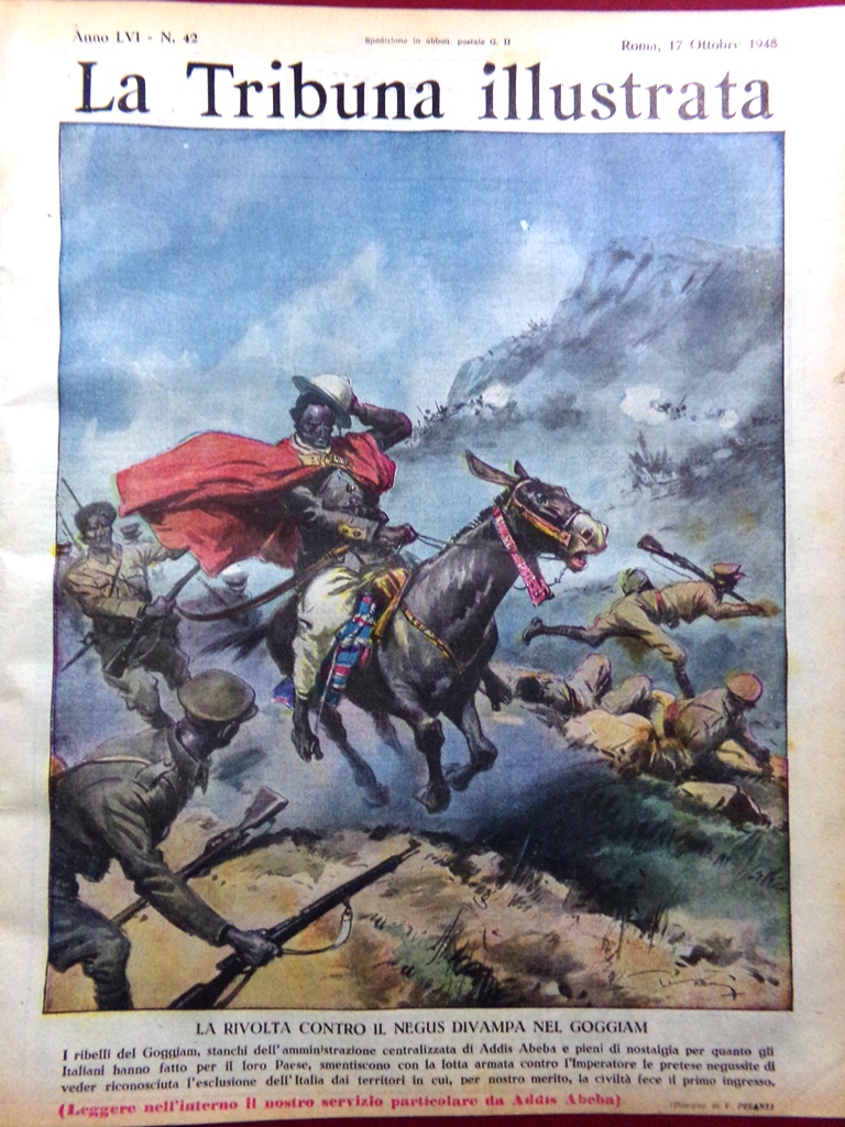 La Tribuna Illustrata 17 Ottobre 1948 Goggiam Offensiva Markos Geisha …
