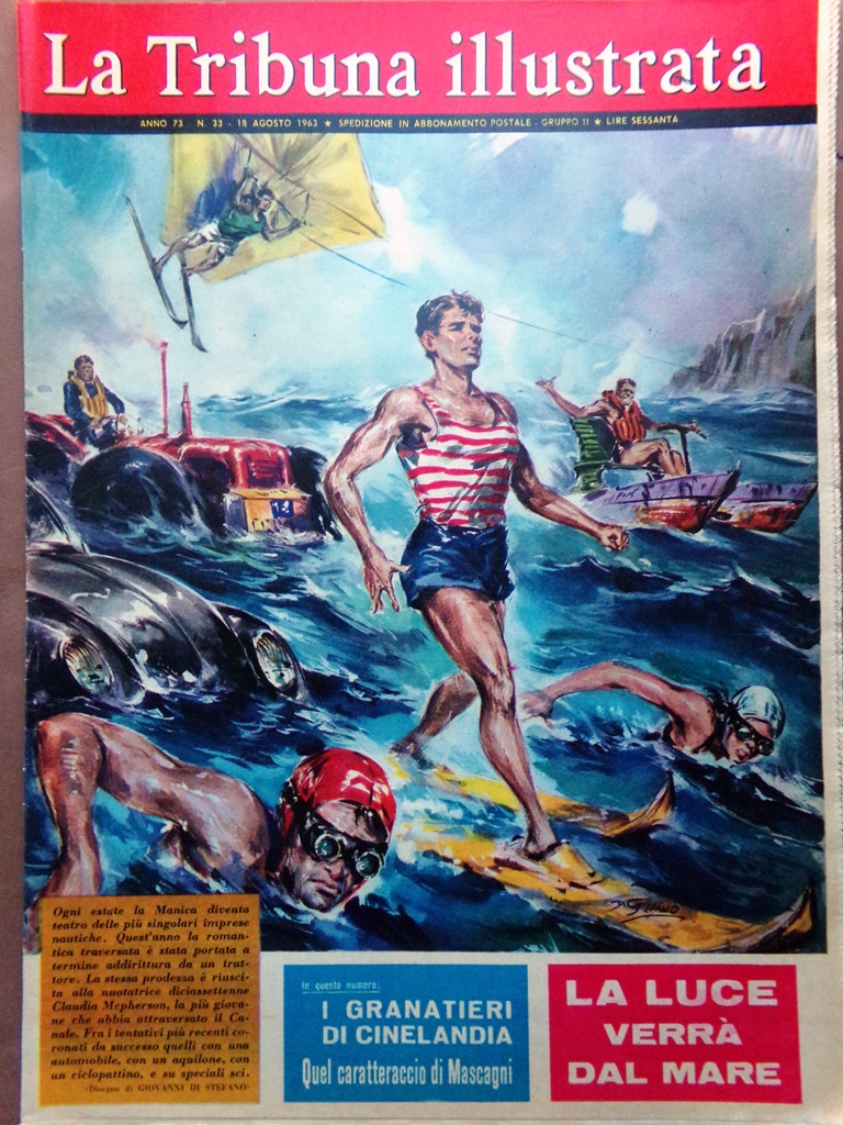 La Tribuna Illustrata 18 Agosto 1963 Mascagni Vinson Manica Clark …