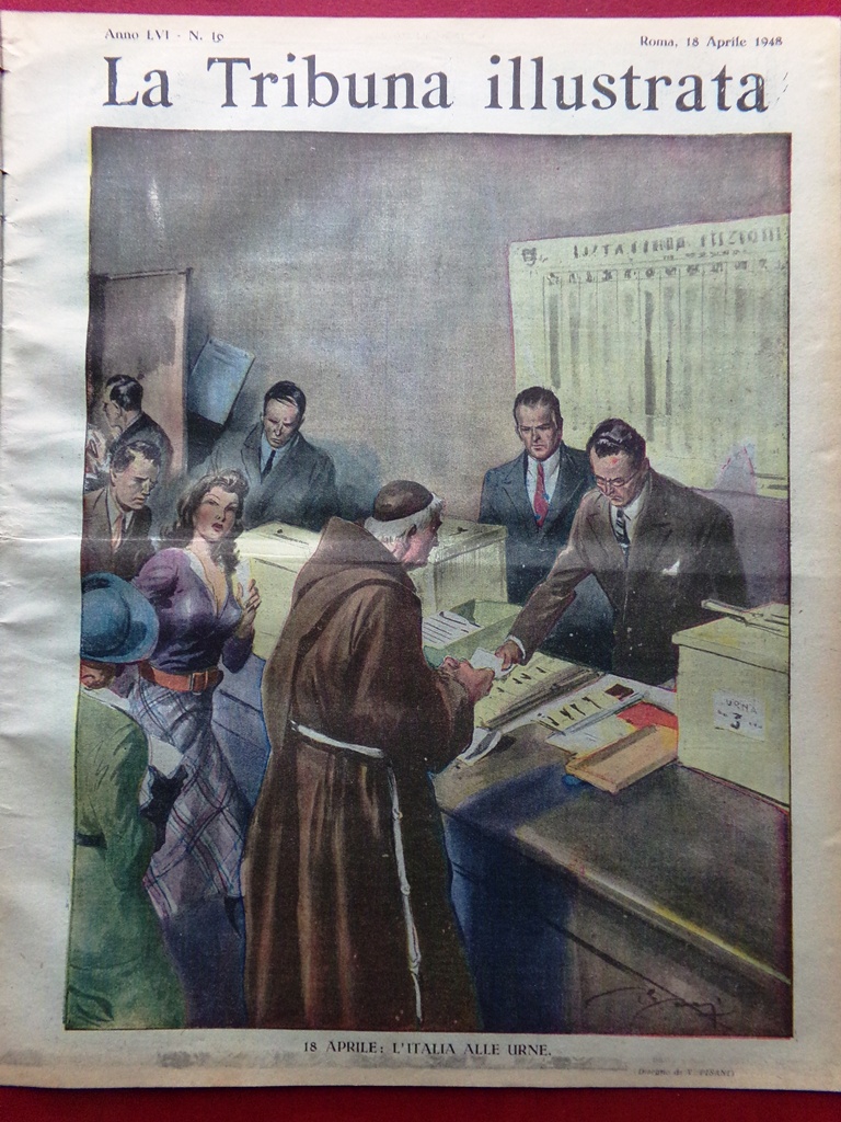 La Tribuna Illustrata 18 Aprile 1948 Duce Lombardi Voto Palestina …