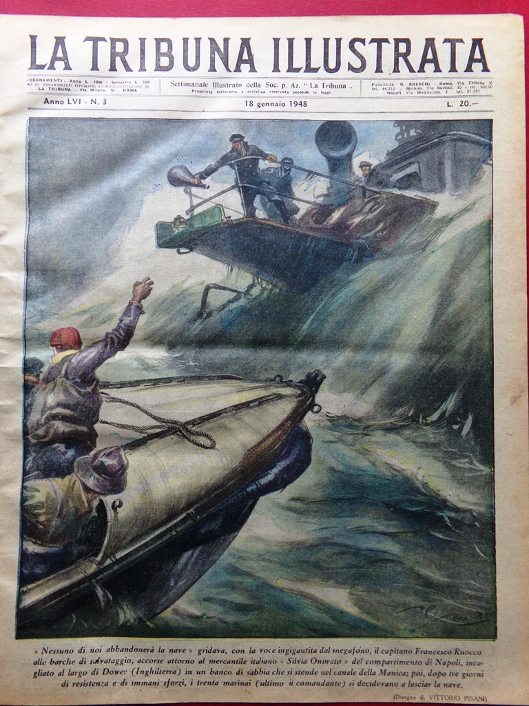 La Tribuna Illustrata 18 Gennaio 1948 Silvia Onorato Pio IX …