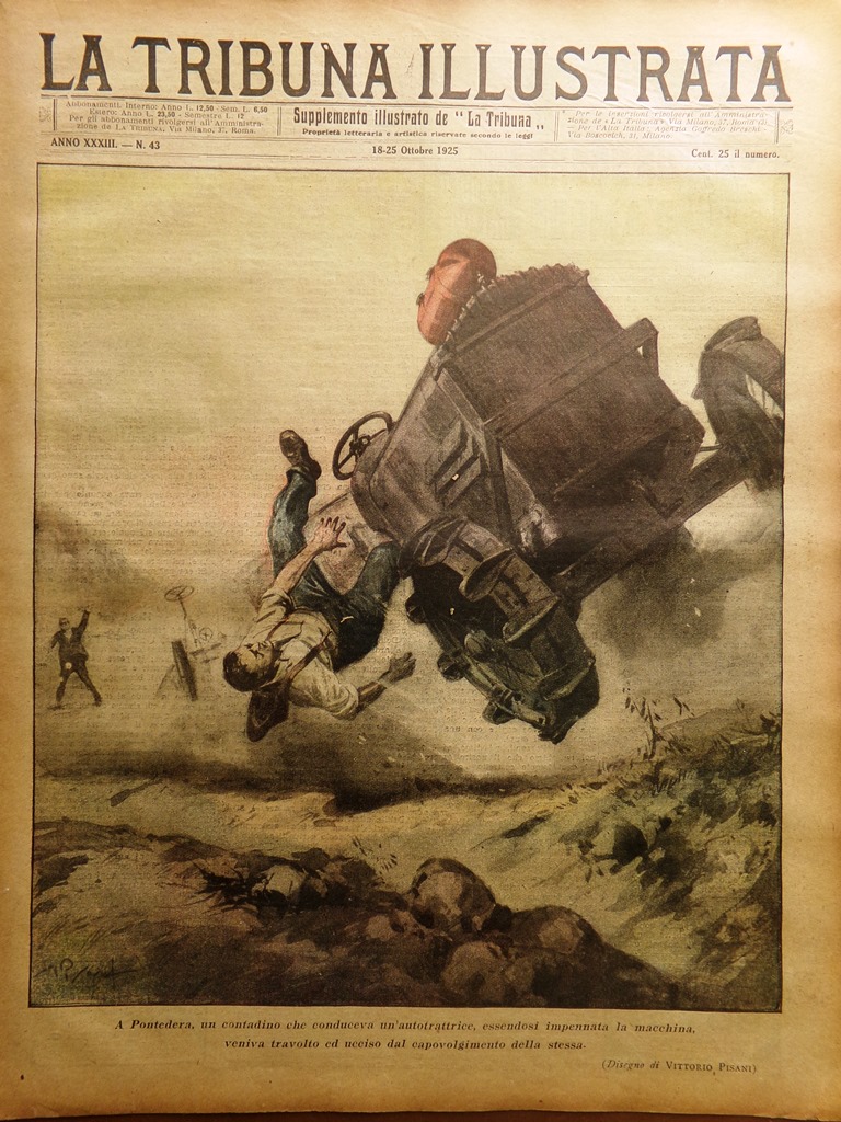 La Tribuna Illustrata 18 Ottobre 1925 Porta Appia Capena Maffi …