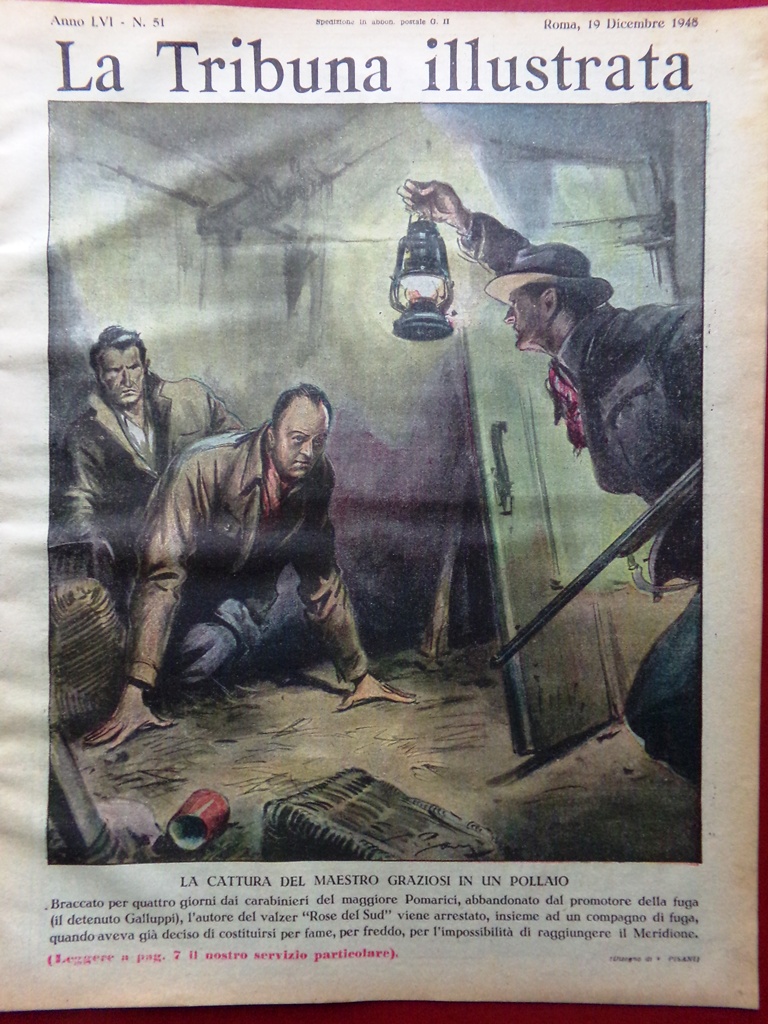 La Tribuna Illustrata 19 Dicembre 1948 Bandito Giuliano Coppi Graziosi …