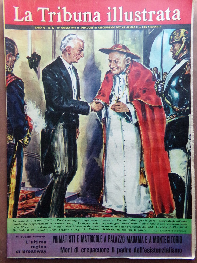 La Tribuna Illustrata 19 Maggio 1963 Pelè Giovanni XXIII Casa …