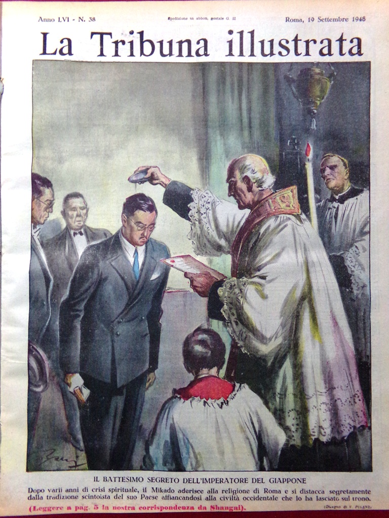 La Tribuna Illustrata 19 Settembre 1948 Battesimo di Hirohito Gino …