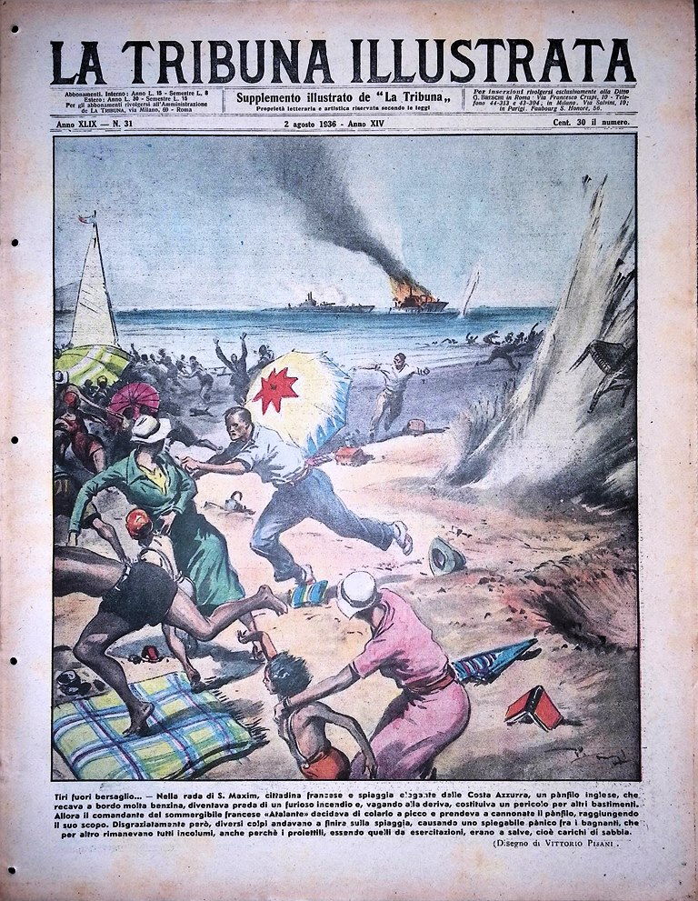 La Tribuna Illustrata 2 Agosto 1936 Olimpiadi Berlino Gran Muftì …