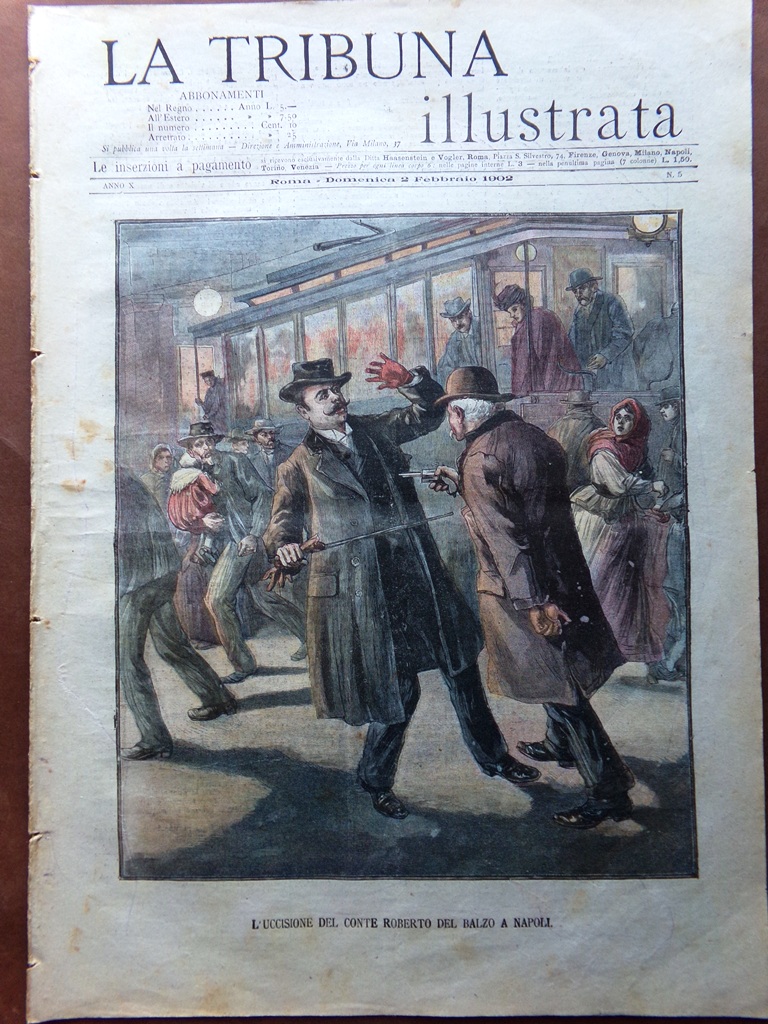 La Tribuna Illustrata 2 Febbraio 1902 Musolino Miniere Eritrea Candiani …